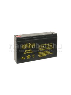 Riasztó akkumulátor  6V 7,2Ah