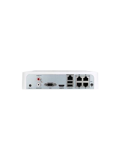 Hikvision HiLook  NVR-104H-D/4P - 4 csatornás NVR beépített POE táppal