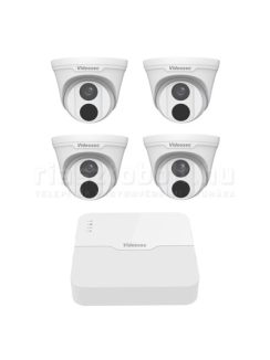   Akciós kameraszett csomag - Videosec Mini-4POE DÓM 4MP (IP kamera + POE rögzítő)