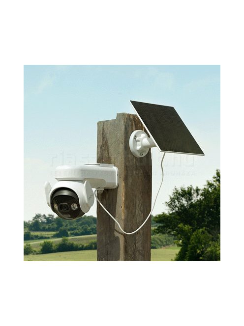 IMOU by Dahua AOV PT SZETT kamera + napelem (4G, WiFi, 5MP, StarLight, IR25m, LED25m, 3.6mm, SD, Mikrofon, Hangszóró)