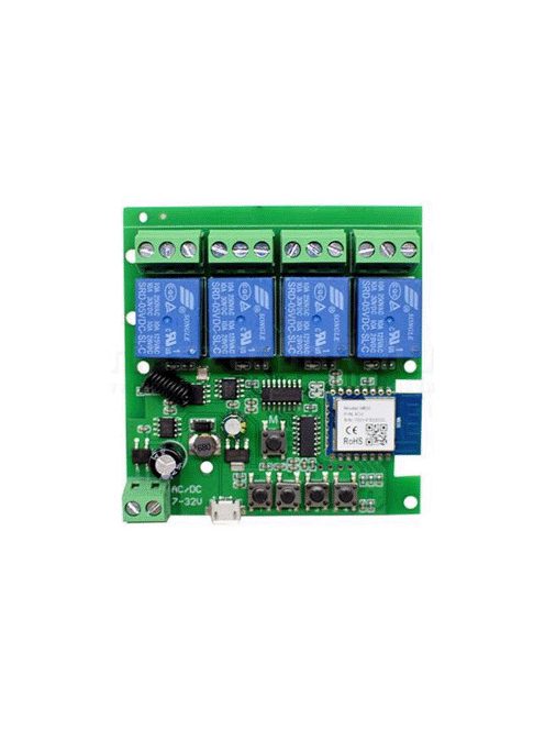 HS-4 BOX dobozolt relémodul (4 kimenet)