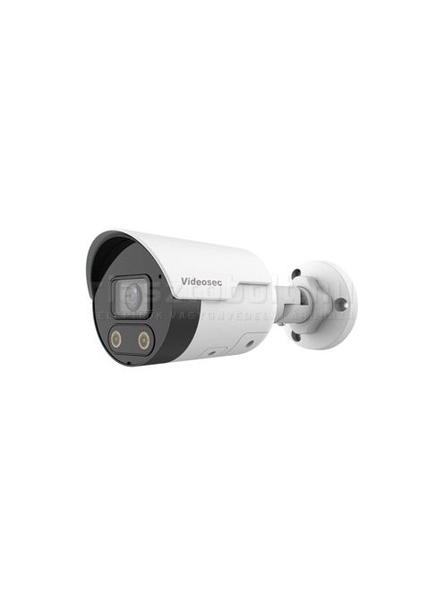Videosec IPW-2128IQ-28SWAL cső IP kamera (8MP, IR30m, LED30m, 2.8mm, POE, WDR, SD, Mikrofon, Intelligens)