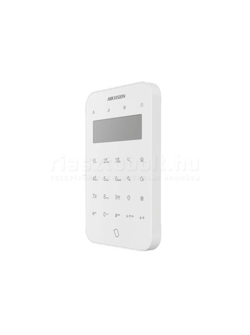 Hikvision riasztó AX Pro vezeték nélküli LCD kezelő + kártyaolvasó - DS-PK1-LT-WE