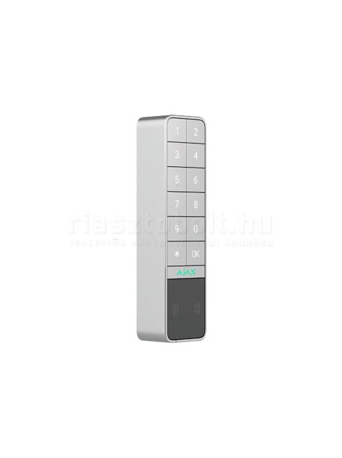 AJAX riasztó - Ajax KeyPad Outdoor vezeték nélküli kültéri kezelő kártyaolvasóval (WH) fehér