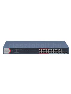   Hikvision DS-3E1318P-EI menedzselhető POE switch (16 POE port, 230W, 2 Gigabit uplink)
