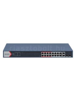  Hikvision DS-3E1318P-EI menedzselhető POE switch (16 POE port, 230W, 2 Gigabit uplink)