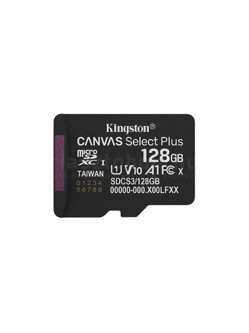 Kingston Canvas Select Plus microSD kártya 128GB