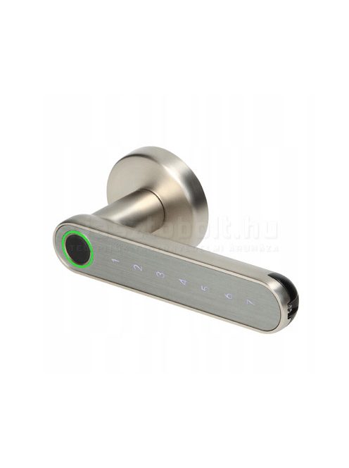 ORNO OR-ZS-853N okos kilincs NIKKEL (Bluetooth, Kód, Ujjlenyomat)