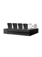 Hikvision HiLook - 4 kamerás komplett vezetékes POE IP rendszer (4MP)