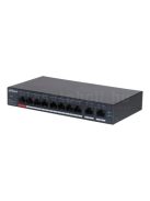 Dahua CS4010-8ET-60 menedzselhető POE switch (8 POE port, 60W, 2 Gigabit uplink)
