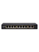 Videosec PS08FE+2GE-V1 POE Gigabit switch (8 POE port, 96W, 2 Gigabit uplink)