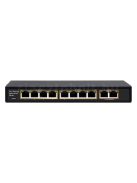 Videosec PS08FE+2GE-V1 POE Gigabit switch (8+2 port,96W, Gigabit uplink)