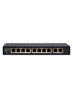   Videosec PS08FE+2GE-V1 POE Gigabit switch (8 POE port, 96W, 2 Gigabit uplink)