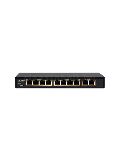 Videosec PS08FE+2GE-V1 POE Gigabit switch (8+2 port,96W, Gigabit uplink)