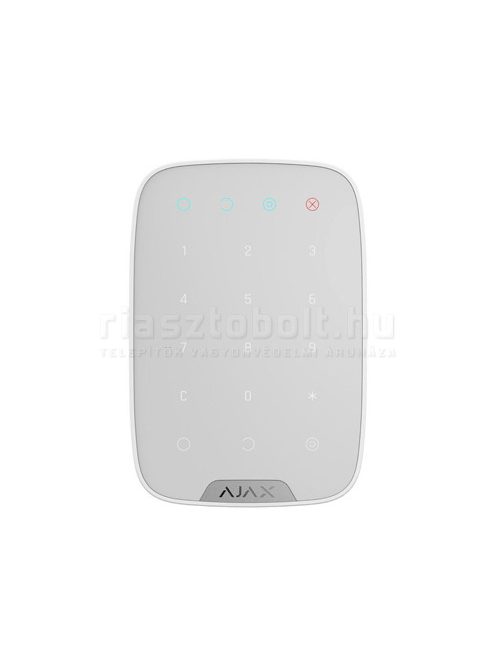 AJAX riasztó - Ajax KeyPad vezeték nélküli kezelő (WH) fehér