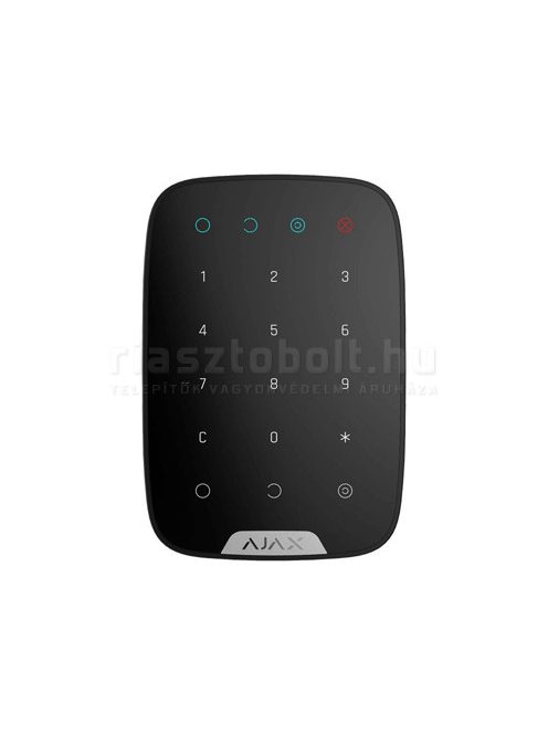 AJAX riasztó - Ajax KeyPad Plus vezeték nélküli kezelő (BL) fekete